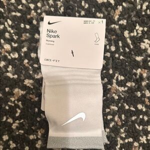 Nike White and Gray spark ankle Socks